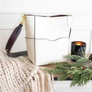 AALLYN Jordan Leather Bucket Bag